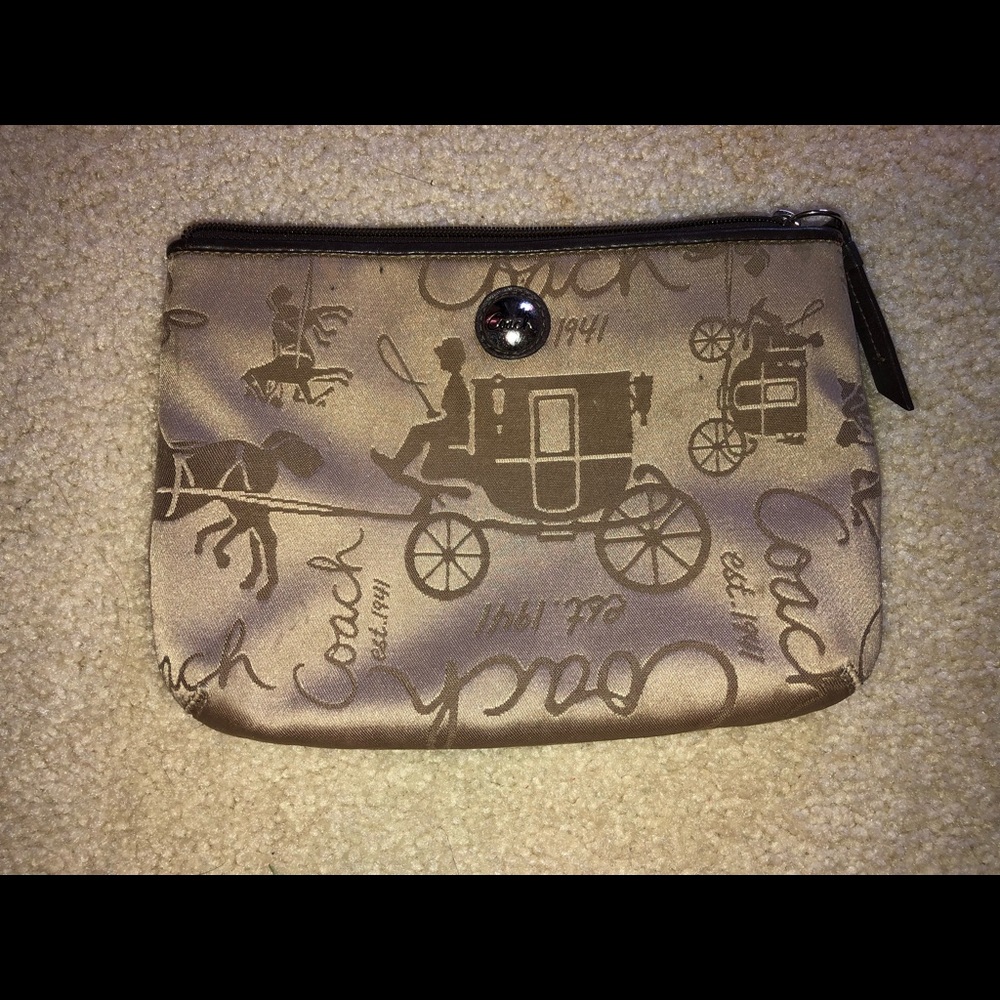 Coach makeup bag